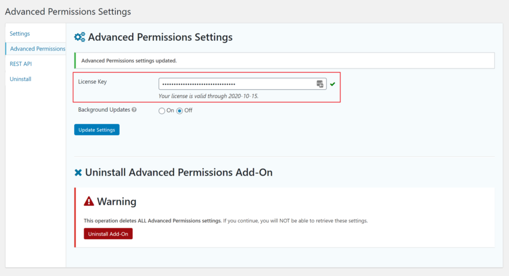 gravity forms license key multisite