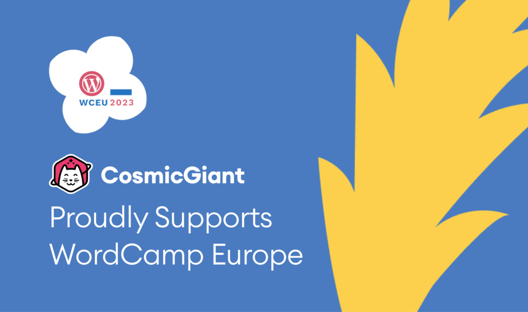 CosmicGiant is Sponsoring WordCamp Europe 2023